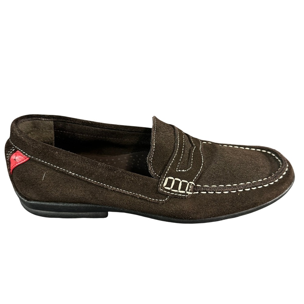 FootJoy Club Casual Loafers Mens Brown Suede Penny Loafers Size 7.5